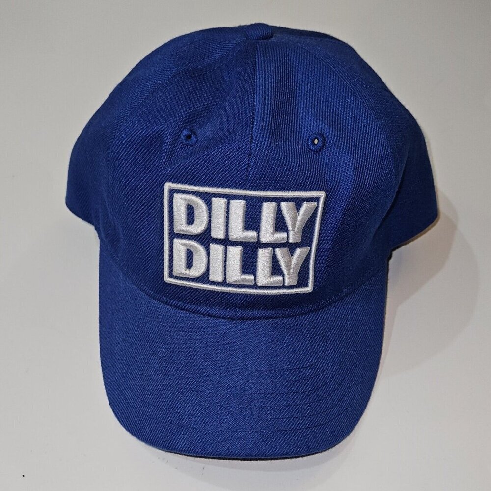Dilly Dilly Bud Light Blue White Embroidered Hat Cap Adjustable 2018